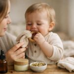 Une routine de soins naturels pour soulager les poussées dentaires de bébé